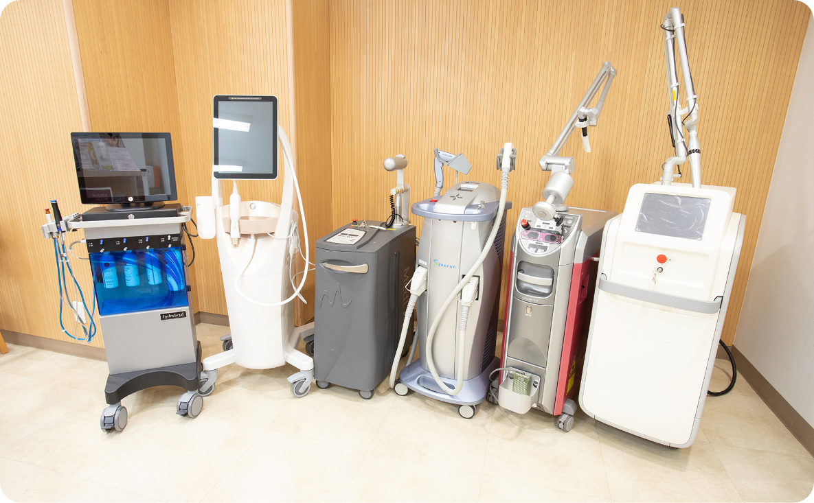 幅広い美容機器で柔軟に対応